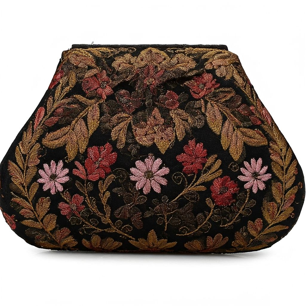 Embroidered Clutch
